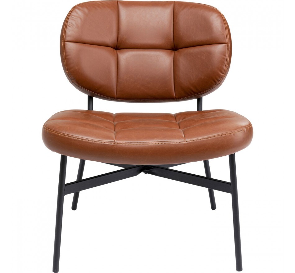Fauteuil Enzo marron Kare Design