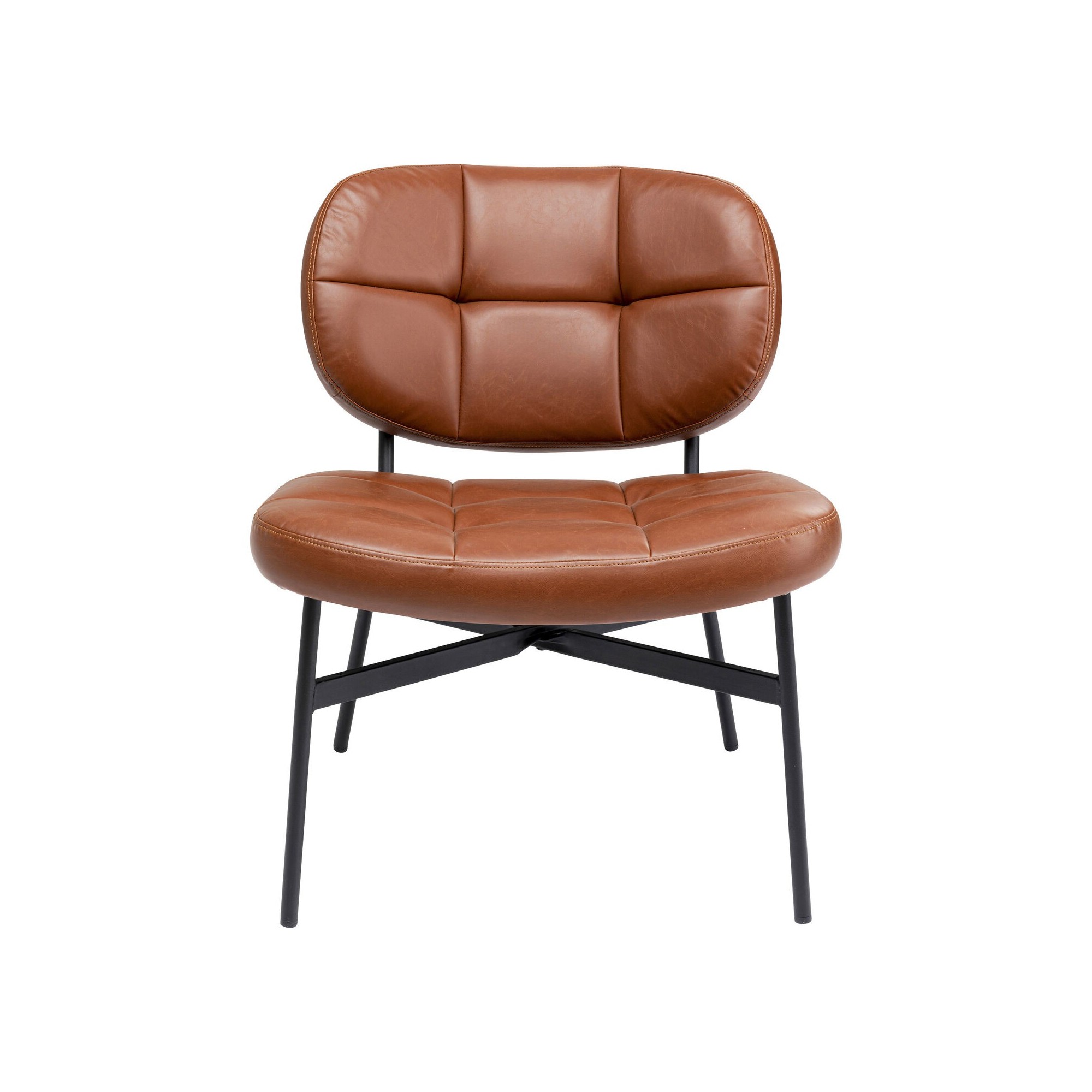 Fauteuil Enzo marron Kare Design