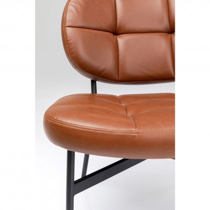 Fauteuil Enzo marron Kare Design