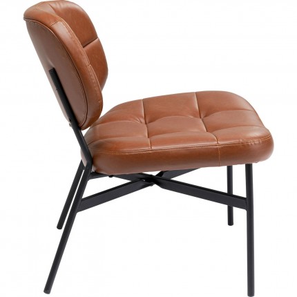 Fauteuil Enzo marron Kare Design
