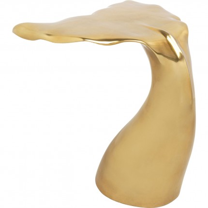 Table d'appoint queue de baleine dorée Kare Design