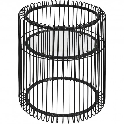 Table d'appoint Wire noire 44cm Kare Design
