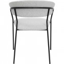 Chaise avec accoudoirs Belle grise Kare Design