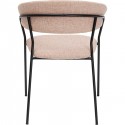 Chaise avec accoudoirs Belle rose Kare Design