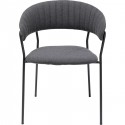 Chaise avec accoudoirs Belle anthracite Kare Design