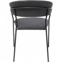 Chaise avec accoudoirs Belle anthracite Kare Design