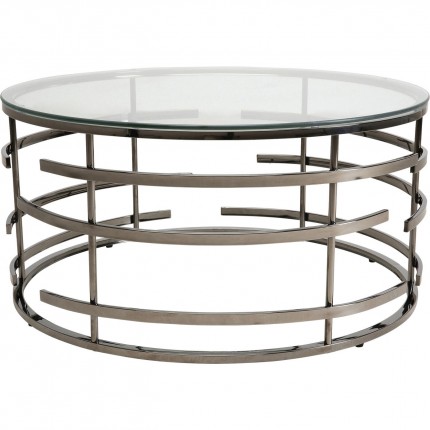 Table basse Saturn noire 80cm Kare Design