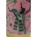 Tabouret Cherry paon rose et laiton Kare Design