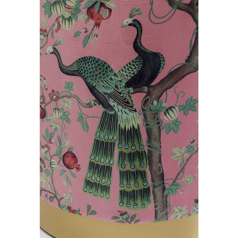 Tabouret Cherry Peacock laiton Ø32cm