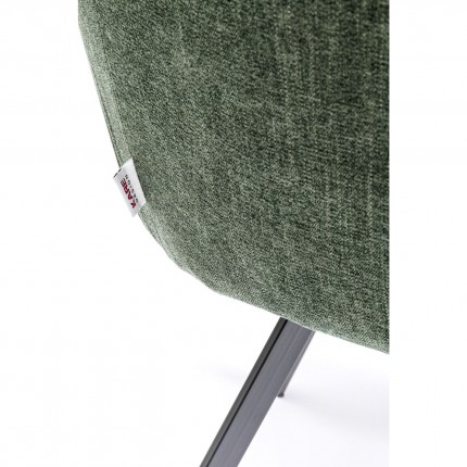 Swivel chair with armrests Lady Loco Coco green Kare Design
