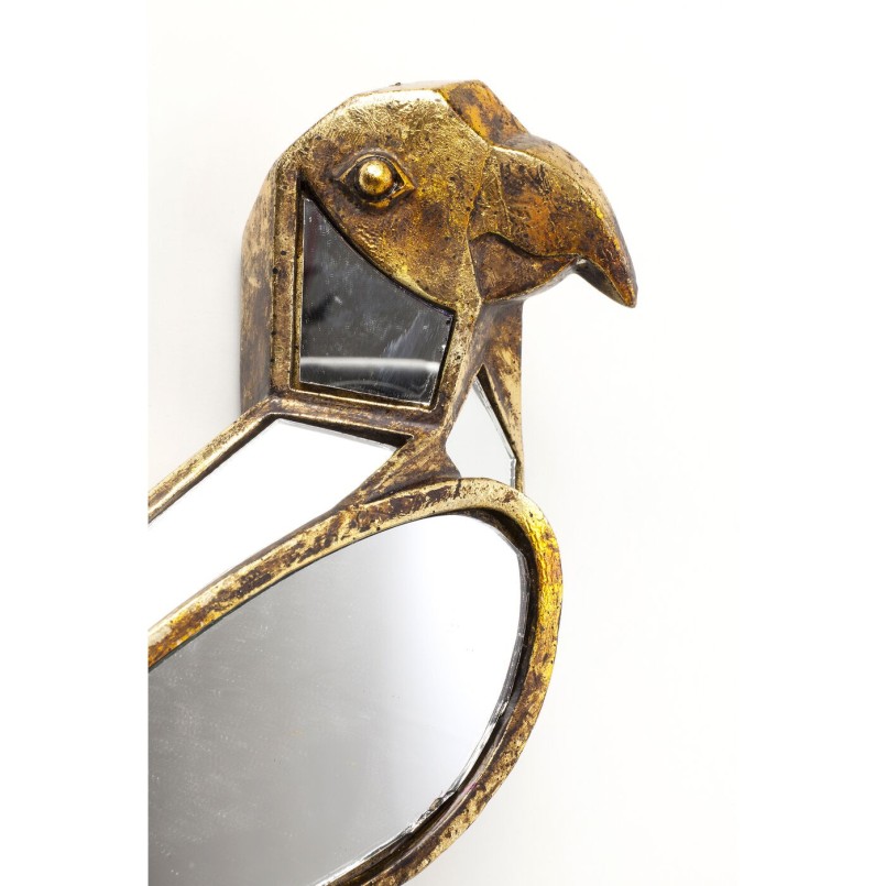 Déco murale miroir Perroquet 43cm Kare Design