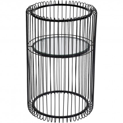 Table d'appoint Wire noire 57cm Kare Design