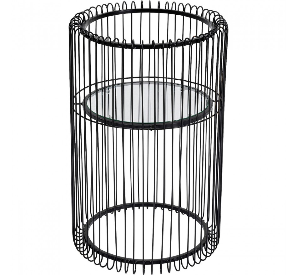 Table d'appoint Wire noire 57cm Kare Design