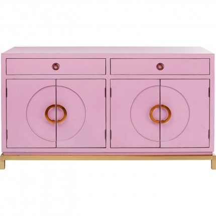 Buffet Disk rose 4 portes Kare Design Buffet Disk rose 4 portes Kare Design