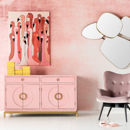 Buffet Disk rose 4 portes Kare Design Buffet Disk rose 4 portes Kare Design