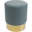 Tabouret Cherry Lina bleu clair et laiton Kare Design