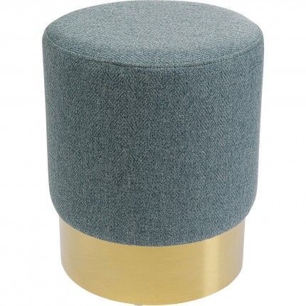 Tabouret Cherry Lina bleu clair et laiton Kare Design
