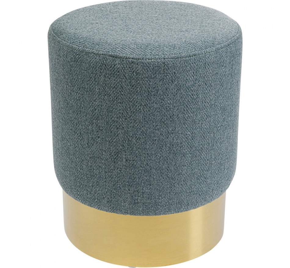 Tabouret Cherry Lina bleu clair et laiton Kare Design