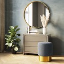 Tabouret Cherry Lina bleu clair et laiton Kare Design