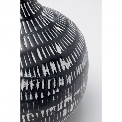 Vase Madalin noir et blanc 24cm Kare Design