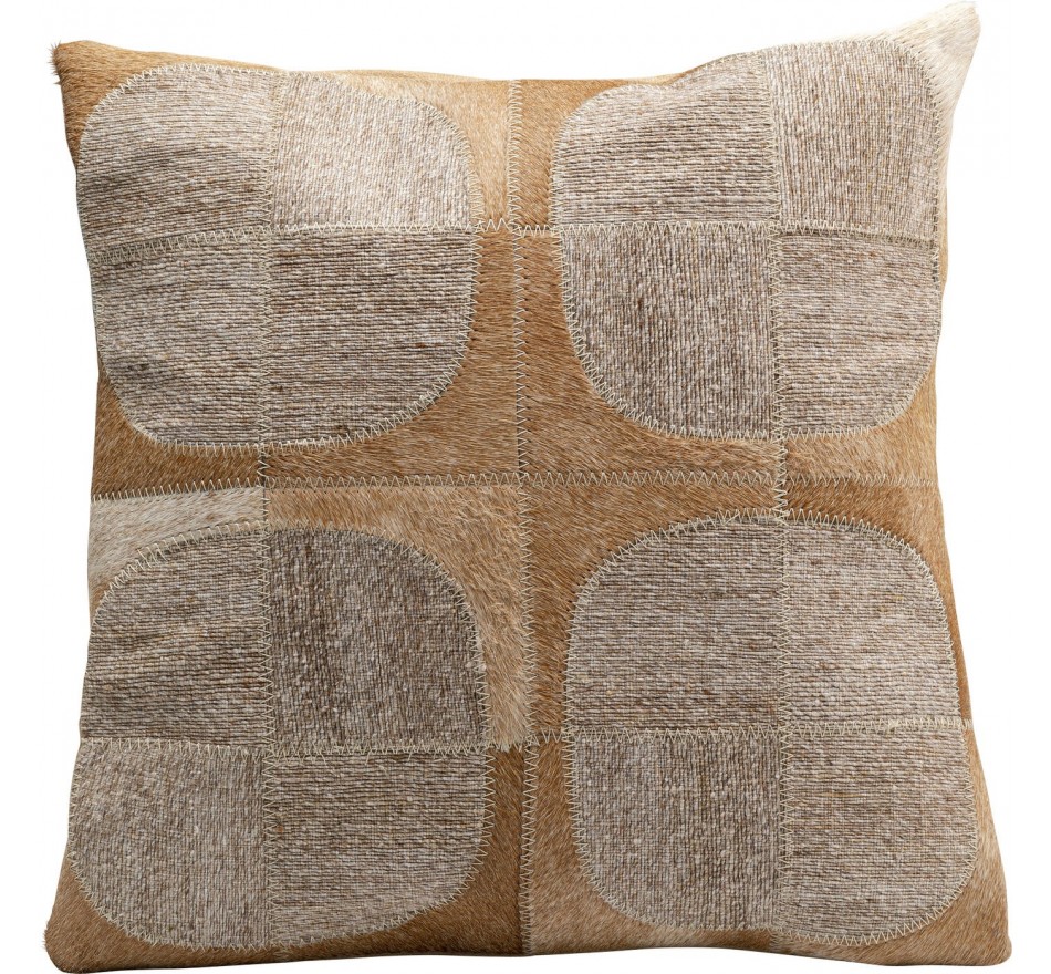 Coussin Circles marron et beige Kare Design