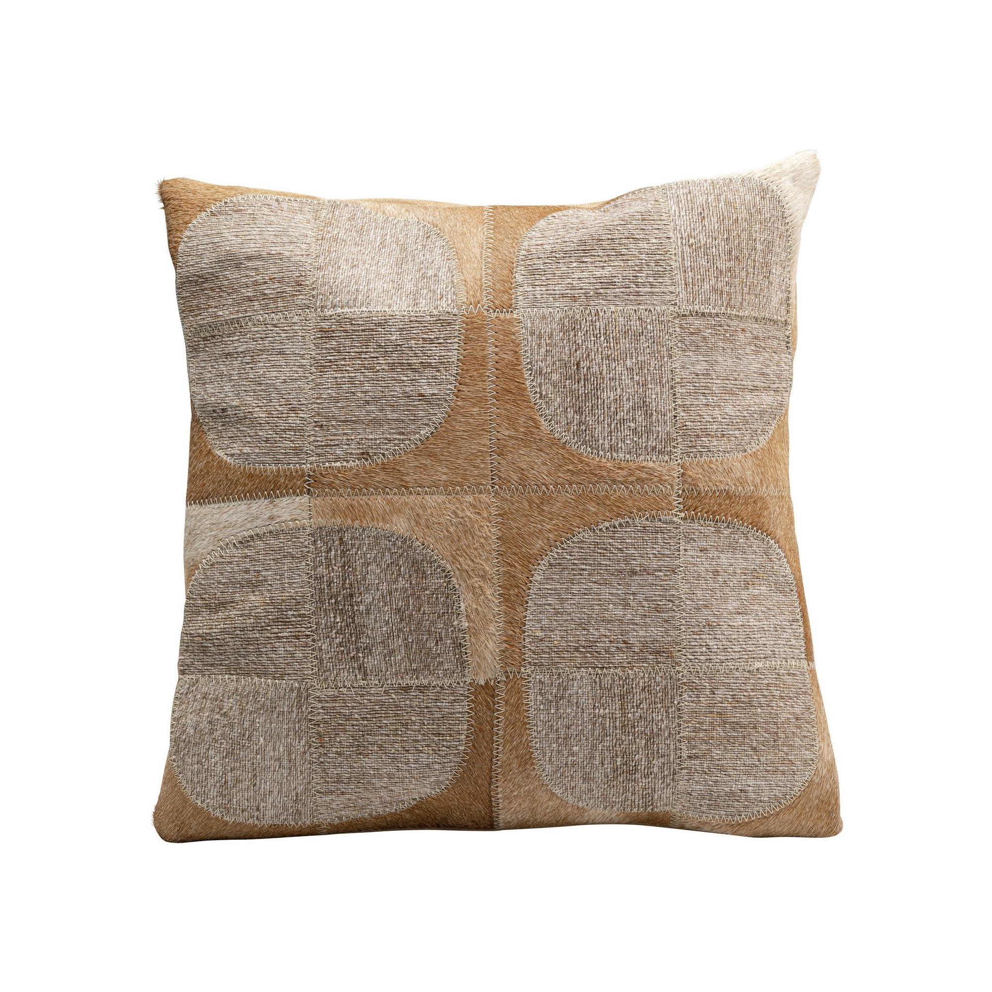 Coussin Circles marron et beige Kare Design