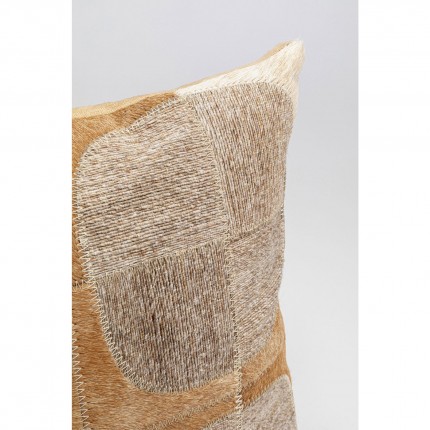 Coussin Circles marron et beige Kare Design