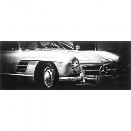 Tableau en verre voiture classique 160x60cm Kare Design