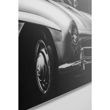 Tableau en verre voiture classique 160x60cm Kare Design