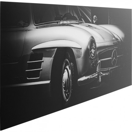 Tableau en verre voiture classique 160x60cm Kare Design