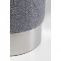 Tabouret Cherry Lina gris et chrome Kare Design