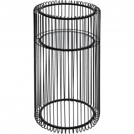 Table d'appoint Wire noire 70cm Kare Design