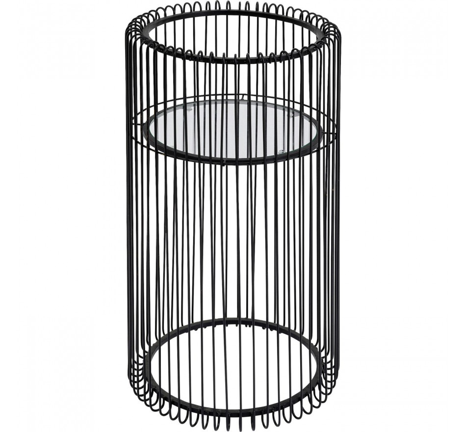 Table d'appoint Wire noire 70cm Kare Design