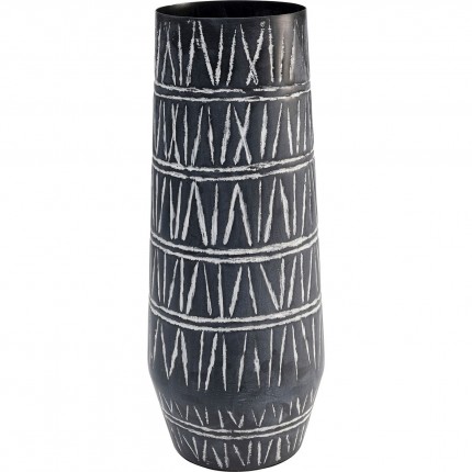 Vase Scribble noir et blanc 43cm Kare Design