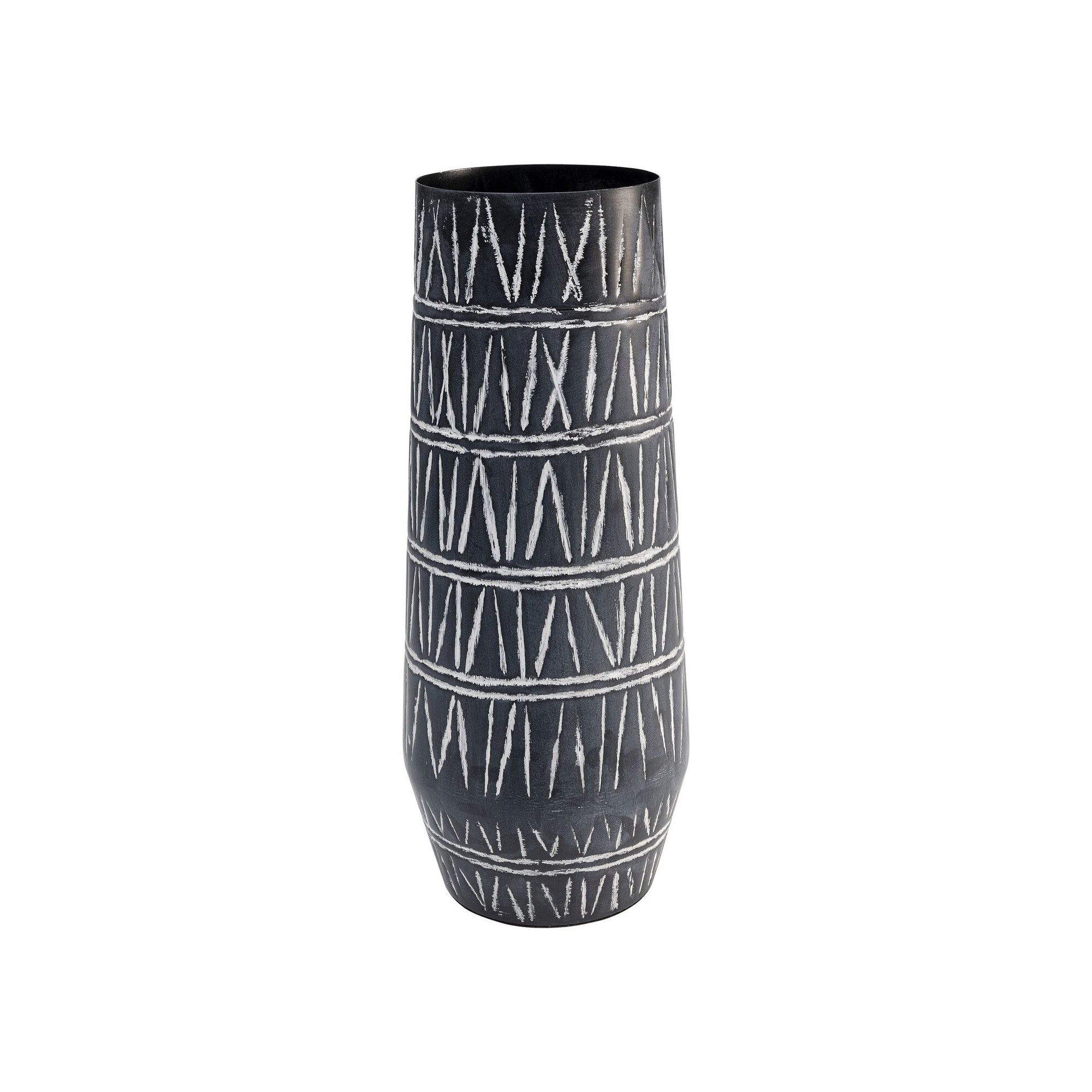 Vase Scribble noir et blanc 43cm Kare Design