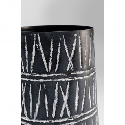 Vase Scribble noir et blanc 43cm Kare Design