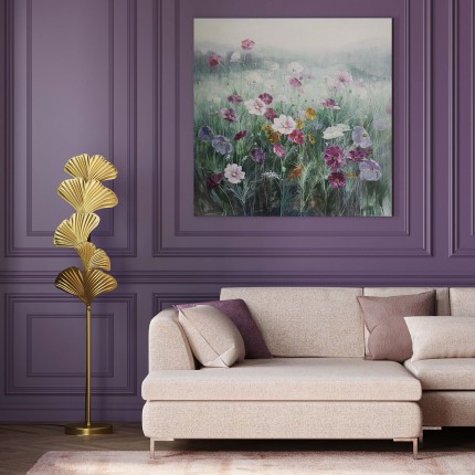 Tableau champ de fleurs 120x120cm Kare Design