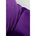 Fauteuil et repose-pieds Snuggle velours violet Kare Design