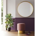 Tabouret Cherry Lina 35cm rose et laiton Kare Design