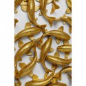 Déco murale carpes koï dorées XL 160cm Kare Design