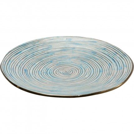 Plat Melia bleu 37cm Kare Design