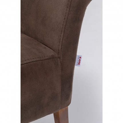 Banc Motley velours chocolat Kare Design