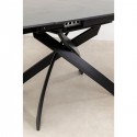 Table à rallonges Twist 180x90cm noire Kare Design
