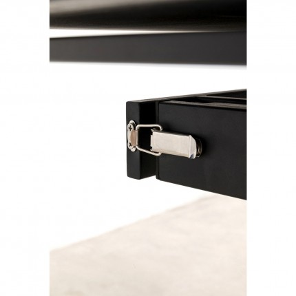 Table à rallonges Twist 180x90cm noire Kare Design