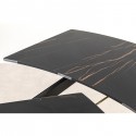 Table à rallonges Twist 180x90cm noire Kare Design
