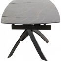 Table à rallonges Twist 180x90cm noire Kare Design