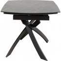 Table à rallonges Twist 180x90cm noire Kare Design