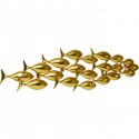 Déco murale banc poissons dorés 181cm Kare Design