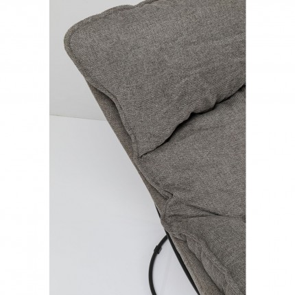 Fauteuil et repose-pieds Snuggle gris Kare Design