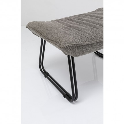 Fauteuil et repose-pieds Snuggle gris Kare Design